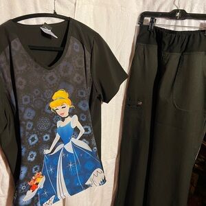 Disney Cinderella with matching pants xtra small petite stretchy.almost new